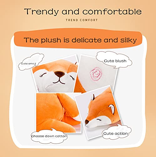Stuffed Animal Fox Plush Toy Pillow Hugging Pillow Sleeping Comfort Cushion Kawaii Soft Plush For Kids Birthday Gift (18 Inch) #TOP3