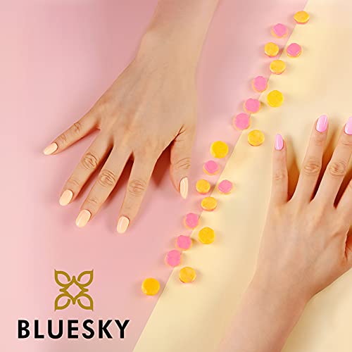 Bluesky Gel Nail Polish Set, Complete Pastel Neon Collection, 6 x 10 ml, Pink, Yellow, Blue, Purple, Green, Peach (Requires Curing Under UV LED Lamp) - Image 5