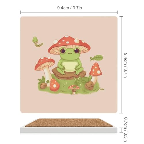 Dessous de verre grenouilles réutilisables pour éviter les taches de table - 3