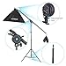 Andoer Photography Studio Softbox Lighting Kit and 6.5ftx10ft(2X3Meters) Background Support System Including 3pcs Backdrops(Black/White/Green) Screen for Photo, Video, Portrait and Live