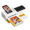 KODAK Dock Plus 4x6'' Photo Printer, 10 Sheets, Docking & Bluetooth Smartphone Printer for iPhone & Android, Instant Color Prints, 4PASS Dye Sublimation