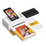 KODAK Dock Plus 4x6'' Photo Printer, 10 Sheets, Docking & Bluetooth Smartphone Printer for iPhone & Android, Instant Color Prints, 4PASS Dye Sublimation