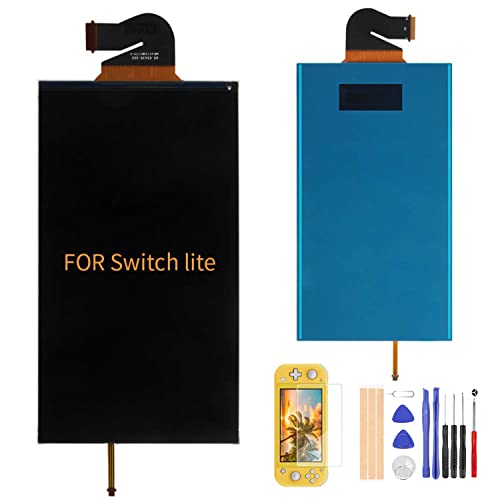 A-MIND For Nintendo Switch lite 液晶パネル 交換修理用 for switch lite 専用 液晶パネル LCD 修理交換用パーツ デジタイザー 修理パーツ 工具付き+画面保護フィルム
