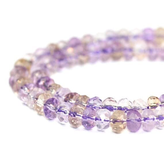 Ametrine perles 5.9mm : résolvez le manque d'éclat de vos bijoux avec ce lot de 8 rondelles