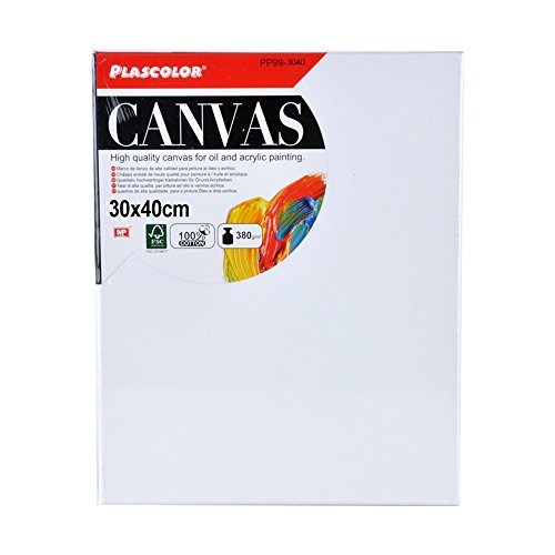 Plascolor PP99-3040 Toile et armature en bois 30 x 40 x 3,5 cm 380 g/m²