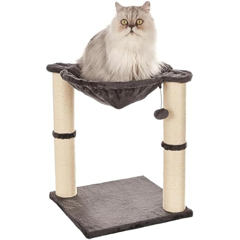 Amazon Basics Cat Tower with Hammock and Scratching Posts Cover