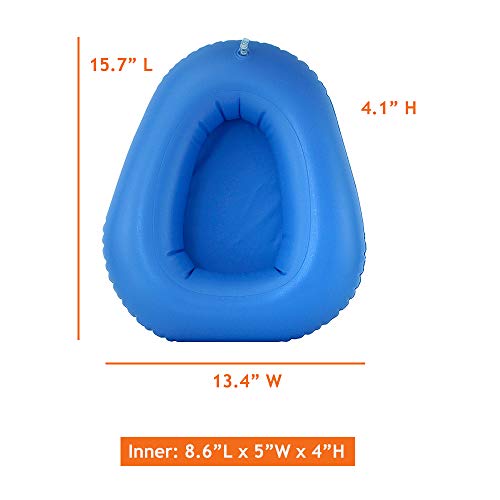 Inflatable Bedpan For Elderly Females Fractured Bed Pan Hospital Toilet Comfortable Inflatable Bed Potty For Adults Disabled Bariatric Bedpan Portable Toilet Nursing Equipment #TOP2