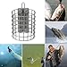 UAERSCH 5pcs Carp Fishing Method Feeder 20g/40g/50g/60g Steel Wire Cage Bait Thrower Europe Carp Fish Hair Rig Feeder (60g(2.12oz))