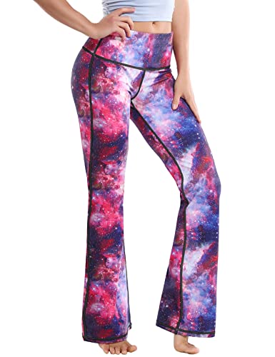 BUBBLELIME 29"/31"/33"/35"/37" 3 Styles Women's High Waist Bootcut Yoga Pants Basic/Side Pockets Tummy Control Workout Flared