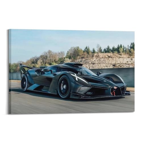 Poster voiture de course sur toile anti-reflet grand format 50x75cm sans cadre