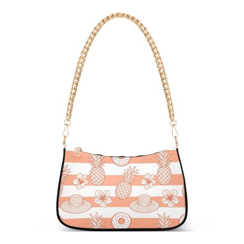 Sac à bandoulière orange d'été pour homme avec poches multiples