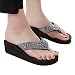 Zilosconcy Donna Estivi Infradito Antiscivolo e Leggero Flip Flop da Mare Piscina Comode Estivi Ciabatte con Zeppa Casuale Spiaggia Pantofole per Tutte Le Occasioni