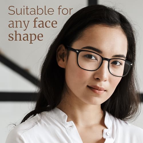 Image of MIGSIR Blue Light Blocking Glasses for Computer Gaming, Fashion Fake Helps Reduce Screen Fatigue Eyeglasses for Women Men
