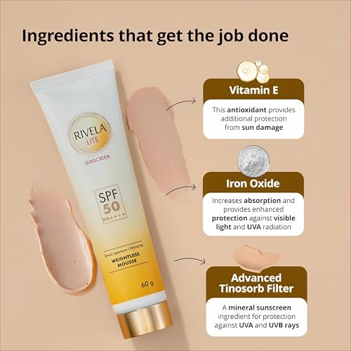Image of Sunscreen SPF 50 PA++++, Weightless Mousse, 60g By Glorida