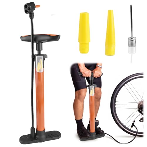 Fahrradpumpe Luftpumpe, Standluftpumpe für alle Ventile 11 Bar / 160...