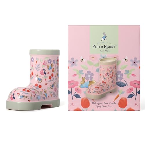 Bougie parfumée Peter Rabbit en botte pour salon cosy