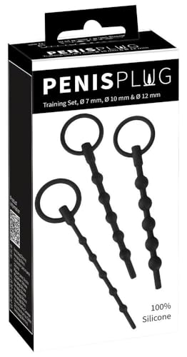 Penisplug Training Dilatateurs Set Noir 0,7-1,2 cm