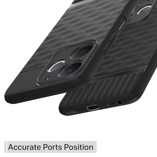 Image of Outlouders Back Cover for Realme C71 | Full Camera Protection | TPU Soft Flexible Shockproof Bumper Case (Black)