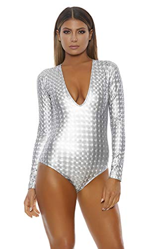 white low cut bodysuit