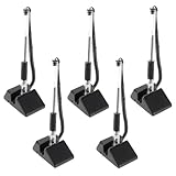 TOYZFRIENDY 5 Stück Teiliges Schwarze Gelstifte mit Rutschfestem Gummigriff und Klebendem Stiftständer für Büro Bank Laden und Empfang Praktische Schraubenfreie Befestigung Feine Spitze