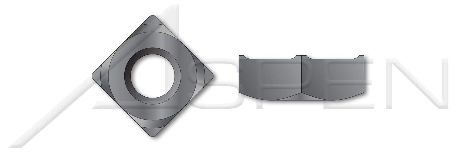 (1200 pcs) M4-0.7, DIN 928, Metric, Weld Nuts Square, Steel