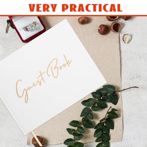 Libro de firmas para bodas de diseño clásico y set de papelería exclusivo para recuerdos 4