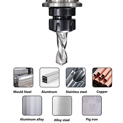 Foret Bits Perceuse en carbure de tungstène 1-12mm for CNC Tour Machine Pistolet Foret Métal Trou Forage Cutter Outils, Accessoires (Hole Diameter : 9.0mm)