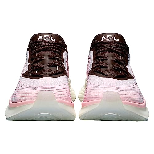 APL Athletic Propulsion Labs Women's Streamline Sneakers, Bleached Pink/Chocolate/White, 8.53