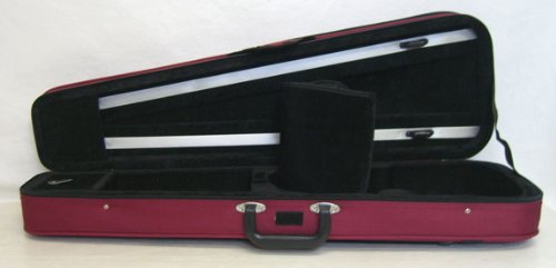 SKY Lightweight Shaped Violin Case 4/4 Size (Burgundy)