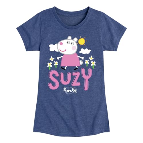 Peppa Pig - Suzy Sheep - Girls Toddler and Youth Fitted Short Sleeve Tee