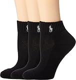 Polo Ralph Lauren Blue Label RL Sport Cushion Foot Sock - 3 Pair Pack (7370) O/S/Black