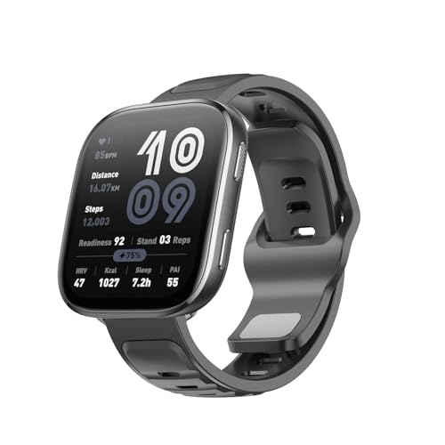 [HNWEIWEI] �y2025�V�o��z For Amazfit Bip 6 �o���h �V���R���� �}�O�l�b�g�t�� �����x���g �V���R�������o�h �_�炩�� �ʋC�� Amazfit Bip 6 �p �o���h�X�g���b�v �ւ��i�I�����W-�u���b�N�j