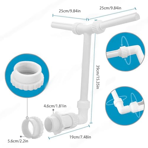 Fontaine pour piscine avec jet de pulvérisation réglable