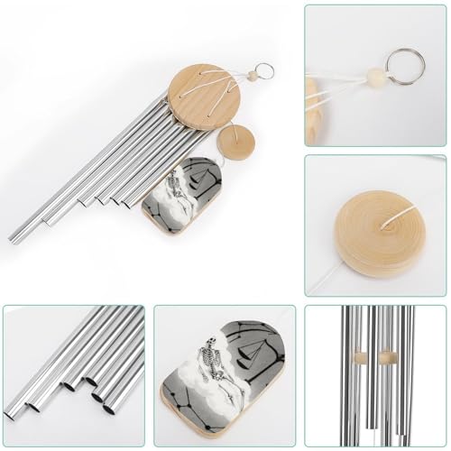 Carillon à vent constellation luxe en aluminium à ton profond
