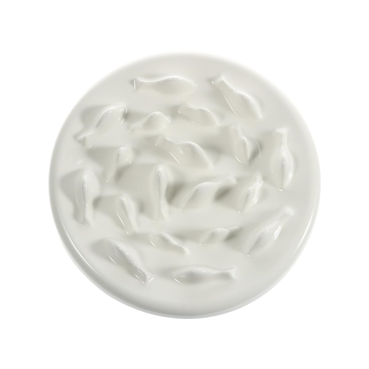 Toddmomy Gamelle en Céramique pour Chat et Chien Forme Labyrinthe, Anti-éclatement et Facile à Laver, Alimentation Lente et Saine
