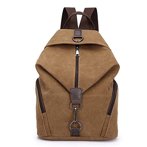 Padgene Mochila Bolso Casual Lona Para Señora Viaje Gran Capacidad Informal Bolsa Mochila Mujer Para Vacaciones Camping Viajes Senderismo, Marrón Padgene Mochila Bolso Casual Lona Para Señora Viaje Gran Capacidad Informal Bolsa Mochila Mujer Para Vacaciones Camping Viajes Senderismo, Marrón