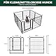 fxw Rollick Welpenauslauf für Hof, Wohnmobil-Camping, 80cm 8 Paneele für Kleine und Mittlere Hunde│Patentiert