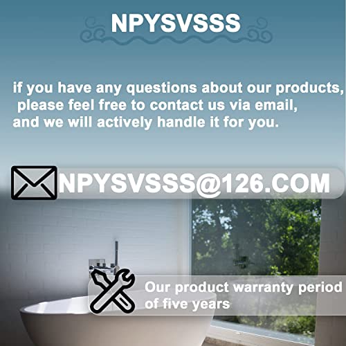 Npysvsss 3 Way Shower Diverter Thermostatic Valve, Brass Construction With Tempered Glass Panel, 3 Outlets Multi Function Thermostatic Shower Valve Control Flow And On-Off Simultaneously, Matte Black #TOP7