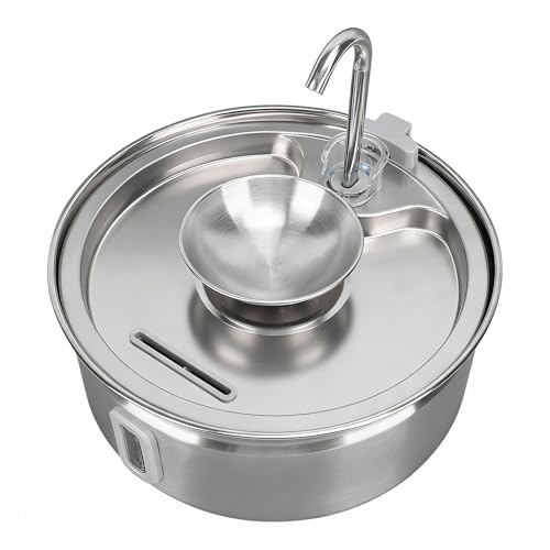 Fuente de agua para gato acero inoxidable 3.2L automática