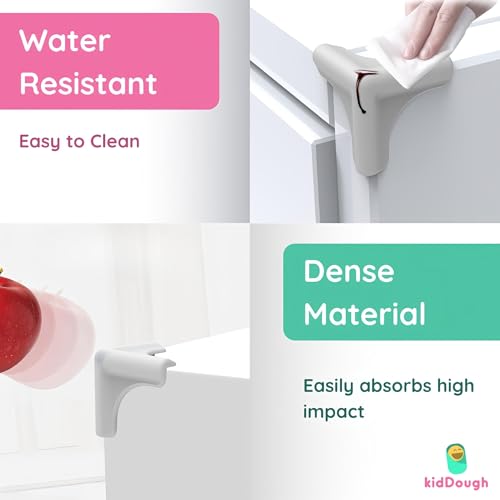 Image of KidDough Baby Proofing Corner Guards, Corner Protector for Sharp Edges, Table Corner Protector for Baby Safety (Soft L Shape)