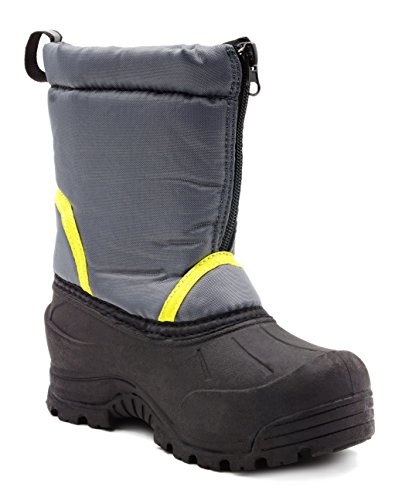 Northside Kid's Icicle Winter Snow Boot, Gray/Volt, 11 Little Kid2