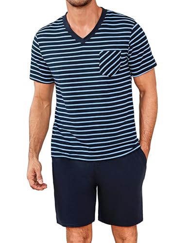 Demegimi Pijamas para Hombre de Algodón Conjunto de...
