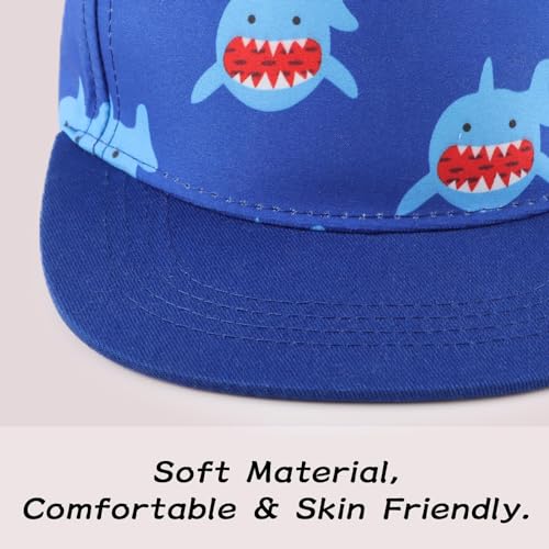 Peecabe Toddler Baseball Hat Novelty Boy Girl Sun Cap Flat Brim Kid Baseball Hats 6M-8Y3