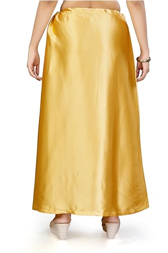 Image of Madhu Fashion Women's Satin Saree Petticoat Saree Underskirt