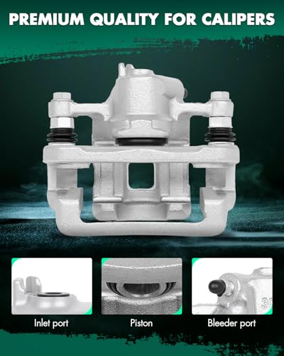 Image of SCITOO Rear Left Brake Caliper With Bracket 19B6283 Compatible For Kia Soul 2010-2013