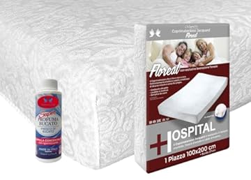 BIANCHERIAWEB Coprimaterasso Elasticizzato 90x200cm con Maxi Angoli 27cm Proteggi Materasso in Spugna Jacquard Modello Elegance Copri materasso Letto 1 Piazza