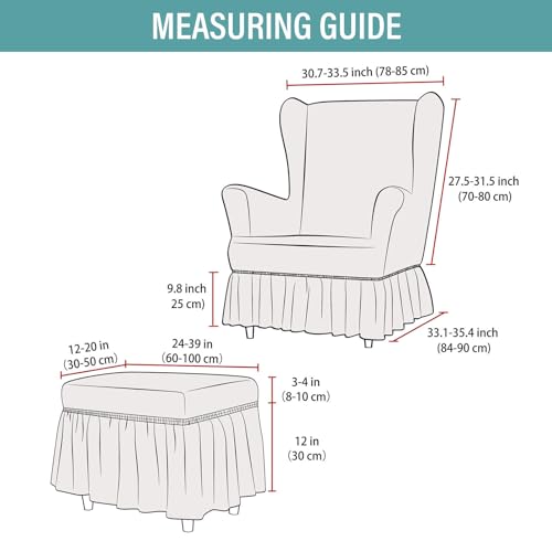 Fundas para silla otomana elegantes y duraderas con texturas de calidad premium 3