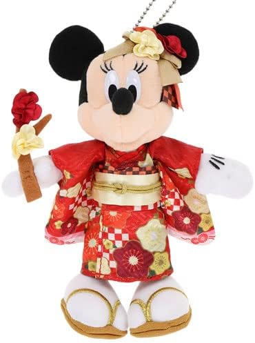 Amazon Co Jp ミニーマウス ぬいぐるみバッジ 東京ディズニーリゾート限定 22年 ニューイヤーグッズ お正月 ディズニー グッズ お土産 ファッション