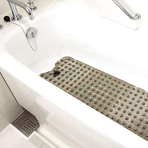Tapis bain antidérapant HealthSmart 40 x 15.5 gris