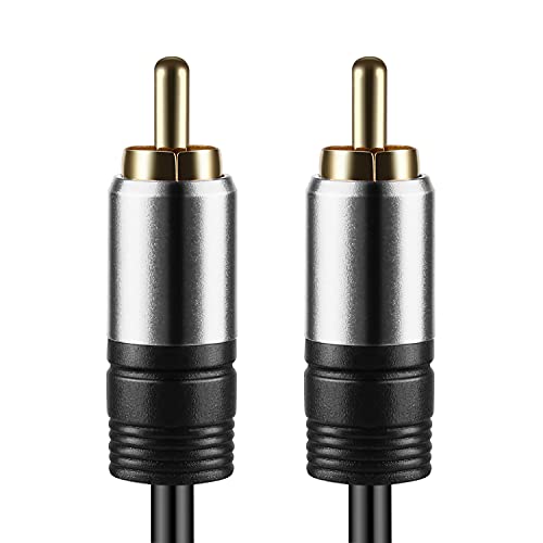 Tnp Subwoofer S/Pdif Audio Digital Coaxial Rca Composite Video Cable (3 Feet) Gold Plated Dual Shielded Rca To Rca Male Connectors Av Wire Cord Plug For Home Theater, Hdtv & Hi-Fi Systems #TOP3